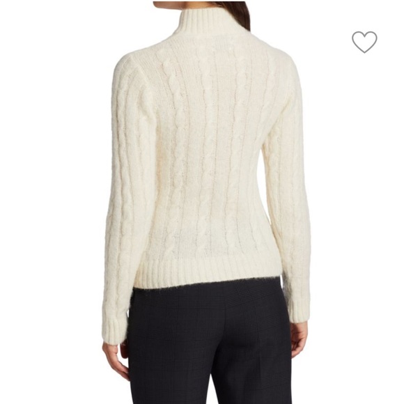 GANNI // Cutout cable-knit alpaca-blend turtleneck sweater - Picture 5 of 7